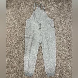 XL Heather Grey Women's Souped-Up Sweats with Storm Cotton Overalls
